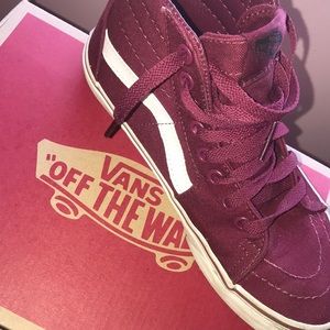Hightop Burgundy Vans